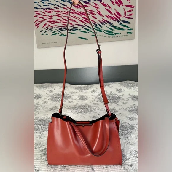 Genuine Gianni Chiarini rusty orange crossbody/shoulder bag. Made in Italy. - Picture 2 of 16